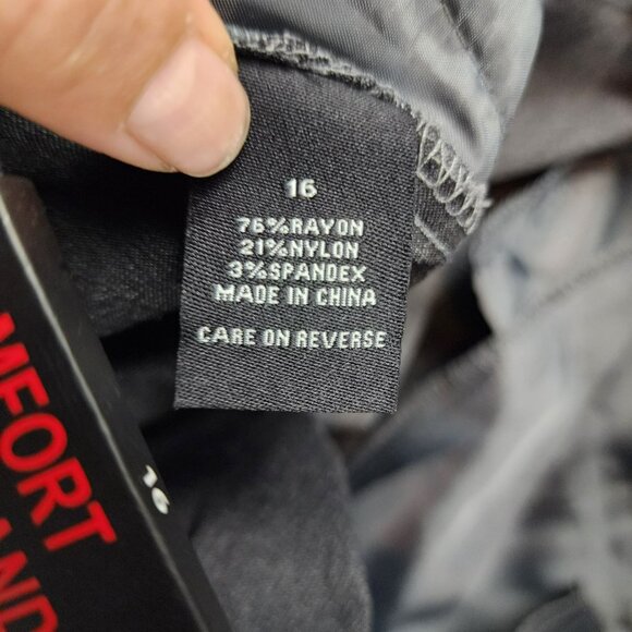 Briggs Pants Womens 16 Gray Stretch High Rise Comfort Waistband Dress NWT - Picture 14 of 16